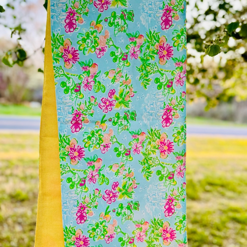 Lilly Pulitzer X Disney Inspired handmade table runner